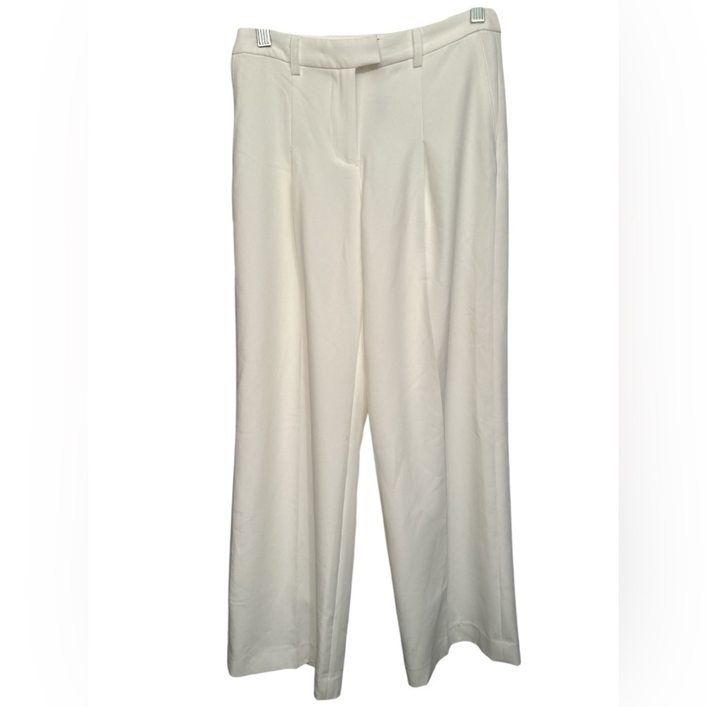 Bardot White Wide Leg Tailored Pants NWT